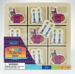 Judaica: Game, Wood Shabbat Tic Tac Toe