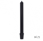 black beeswax taper $7