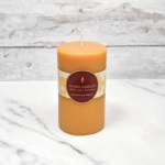 Candle: Beeswax Pillar 7"