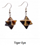  Crystal Metatron Merkaba Star tiger eye