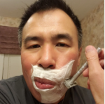 Shaving: Stainless Steel Safety Razor, guy shaving