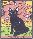 Pin: Enamel Cats Tarot Temperance