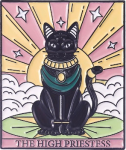  Enamel Cats Tarot The High Priestess