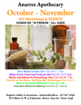 Workshop Schedule: Oct-Nov