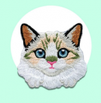 Patch: Embroidered Cats white beard