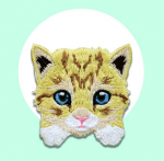 Patch: Embroidered Cats yellow