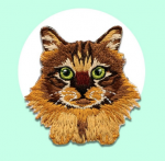 Patch: Embroidered Cats coon