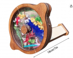  Wooden Refillable Kaleidoscope measured