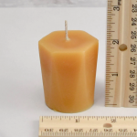Candle: Beeswax Votive 2" Natural measured