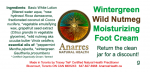 Cream: Foot Wintergreen Wild Nutmeg Moisturizing