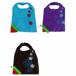 Bag: Foldable Shopping blue, purple, black