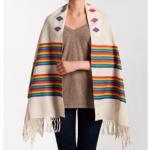 Judaica: Tallit Handmade Fair Trade Jewish Prayer Shawl rainbow f