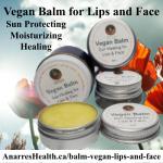 A variety of vegan sun lips face formats