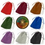Collage of 5" x 7" Velveteen Drawstring Bags all colours