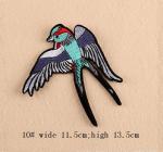  Fabric Embroidered Birds 10