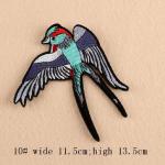 Patch: Fabric Embroidered Birds 10