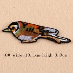 Patch: Fabric Embroidered Birds 8