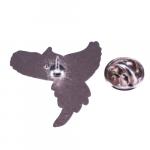 Pin: Enamel Blue Peace Pigeon back