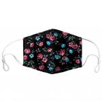  Cotton Washable black rose blue