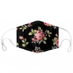  Cotton Washable black and roses 2