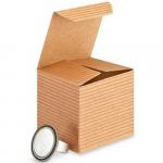 Box: Paper Kraft Pinstripe Gift open