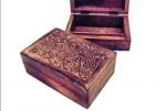 Box: Wood Carved Floral