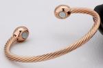 Bracelet: Copper Magnetic Therapeutic, Rope rose gold