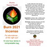 Incense: BURN 2021 LABEL