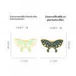 Pin: Enamel Butterflies and Moths measured 2