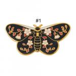 Pin: Enamel Butterfly Brooch Gold Plated 1