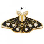 Pin: Enamel Butterfly Brooch Gold Plated 4
