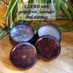 Tinned Candle Clear with grapefruit, lavender and nutmeg