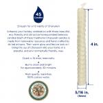 Hanukkah Candles, Beeswax Honeycomb, box details