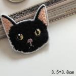 Patch: Fabric Embroidered Cat 10