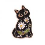 Pin: Enamel Cat flower