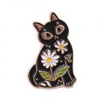 Pin: Enamel Cat flower