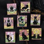 Pin: Enamel Cats Tarot square