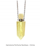 gemstone bottle pendant - citrine