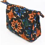 Bag: Cotton Kitenge Cosemetic Carry All blue side