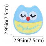 Patch: Fabric Embroidered Owl Cartoon measured