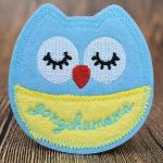  Fabric Embroidered Owl Cartoon