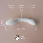Wand: Dalia Marble G-Spot Dildo measured