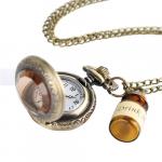 Necklace: Pocket Watch with Drink Me Bottle 3