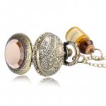 Necklace: Pocket Watch with Drink Me Bottle