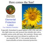 Lotion: Elemental Protection with Hemp, Ricenbran & Carrot Root