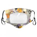 Mask: Cloth Washable with Clear Window aqua
