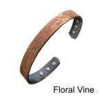 Bracelet: Copper Magnetic floral vine