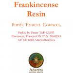 Label information for Frankincense resin