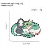 Pin: Enamel Spirited Away Glow-in-the-Dark measured