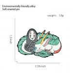  Enamel Spirited Away Glow-in-the-Dark measured